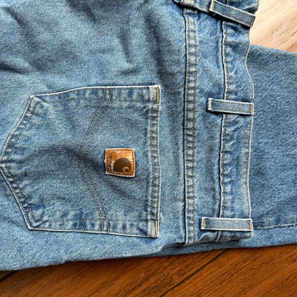 Carhartt Men's B17 DST Darkstone Relaxed Fit Jeans Heavyweight Denim 44x32 - Picture 6 of 13
